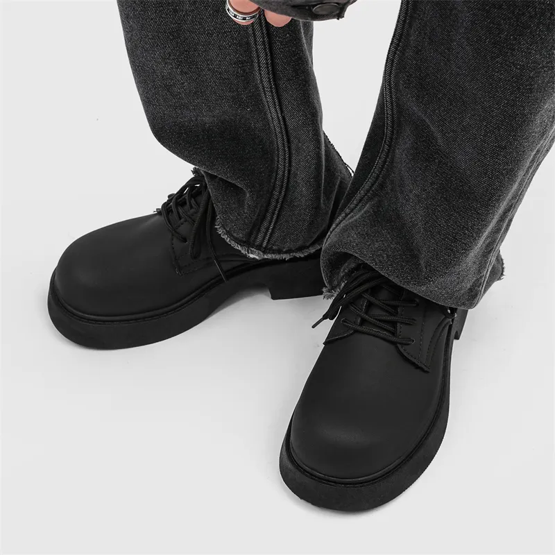 Medd Men's Casual Shoes Unisex Low Top Black-3