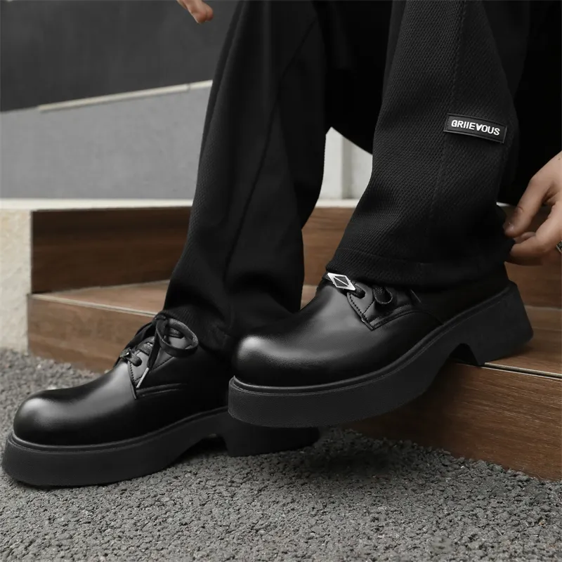/ Dress Shoes Unisex Low Top Black-39