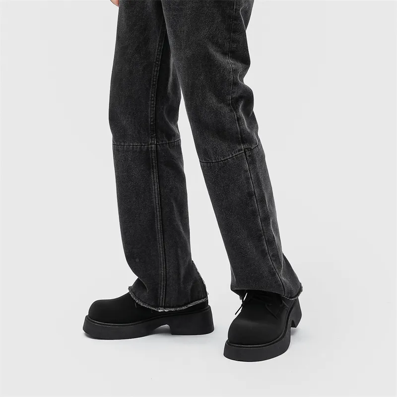 Medd Men's Casual Shoes Unisex Low Top Black-12