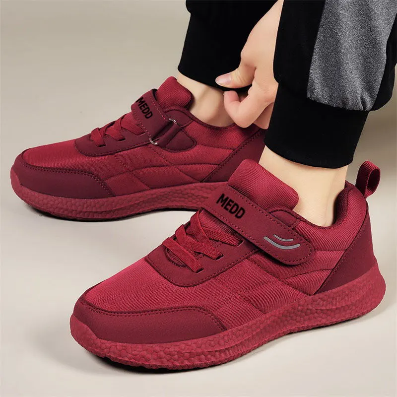 Medd Casual Shoes Women's Low Top Maroon-11
