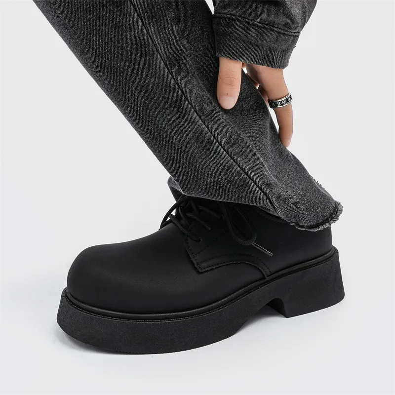 Medd Men's Casual Shoes Unisex Low Top Black-5