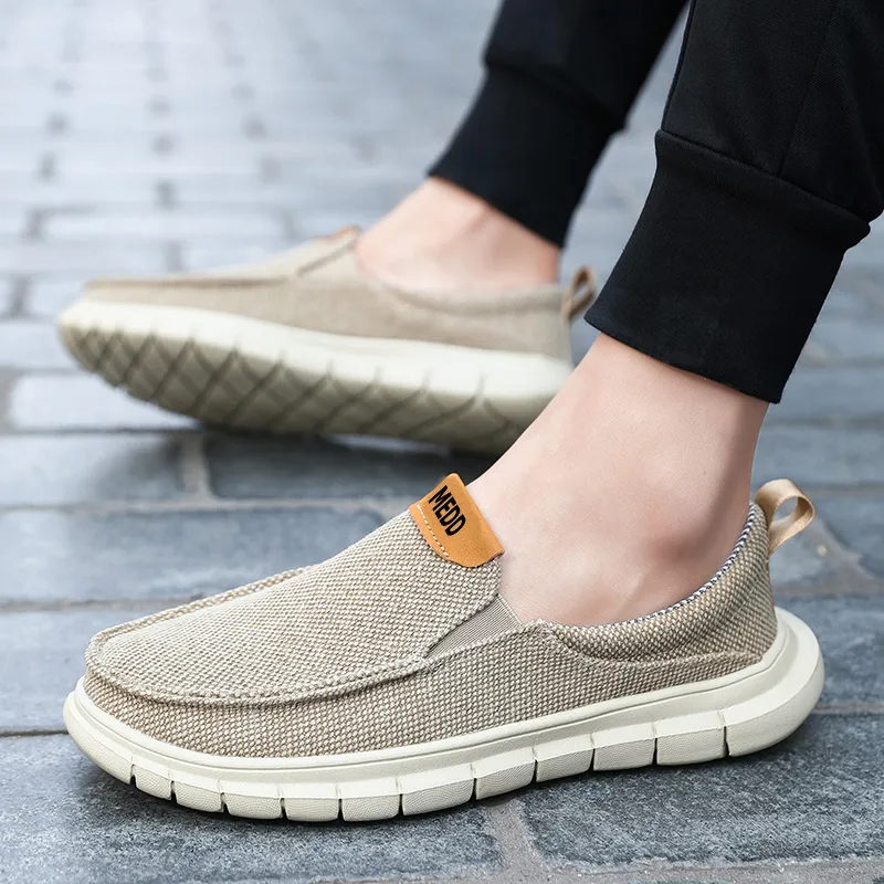 Medd Casual Shoes Men Low Top Gray/Beige/Blue-11
