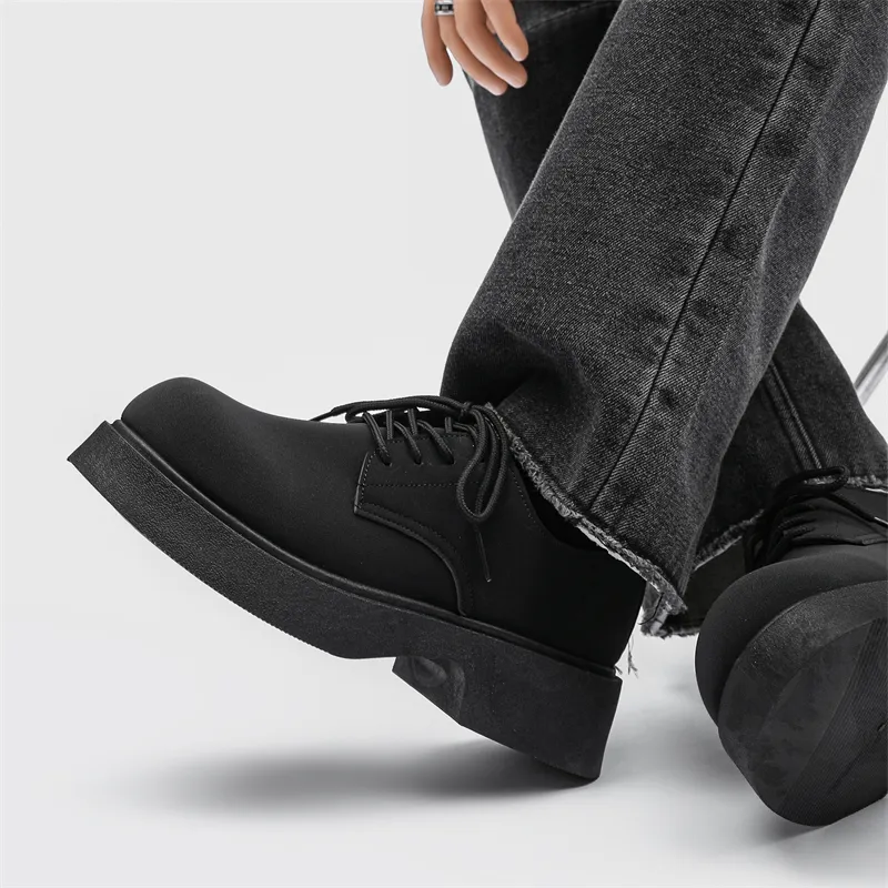 Medd Men's Casual Shoes Unisex Low Top Black-10