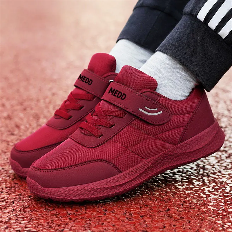 Medd Casual Shoes Women's Low Top Maroon-4