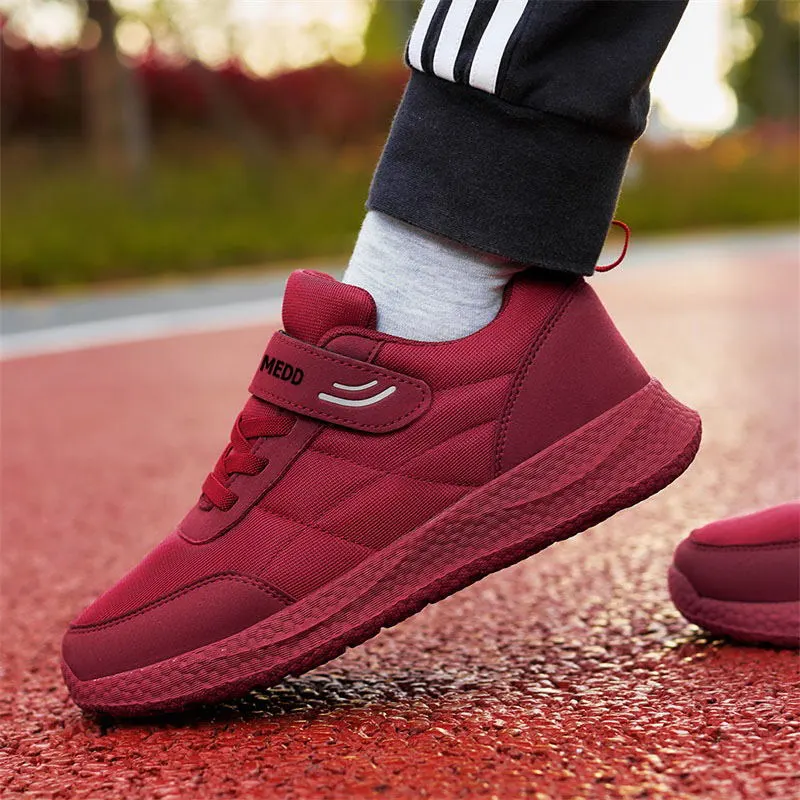 Medd Casual Shoes Women's Low Top Maroon-3