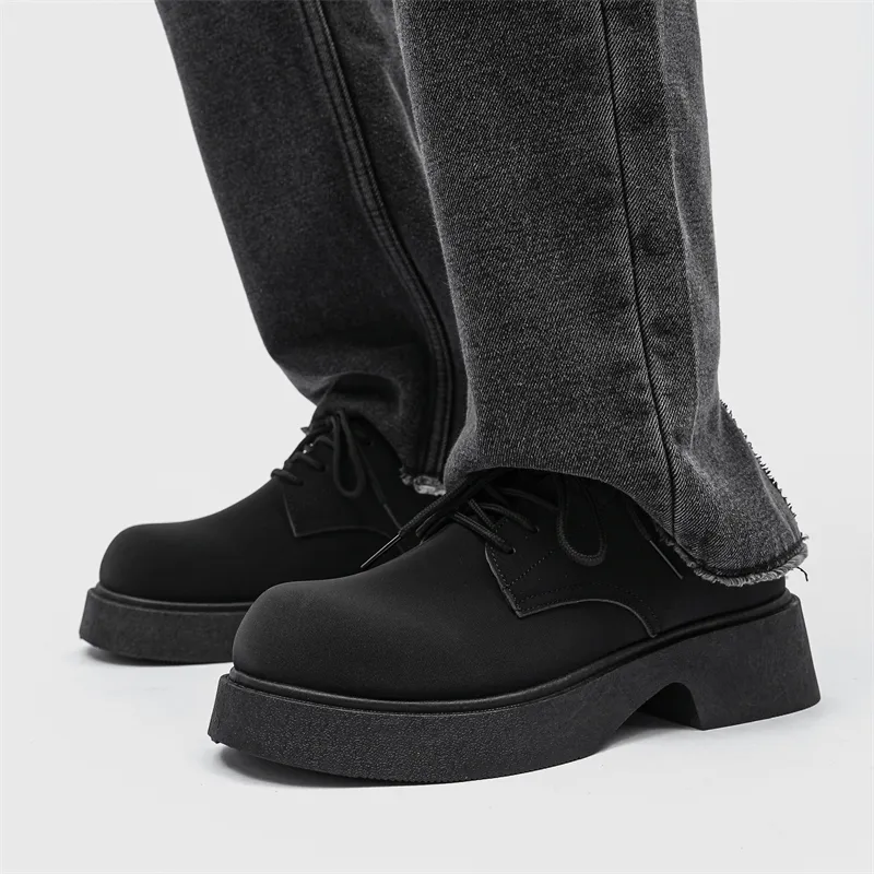 Medd Men's Casual Shoes Unisex Low Top Black-11