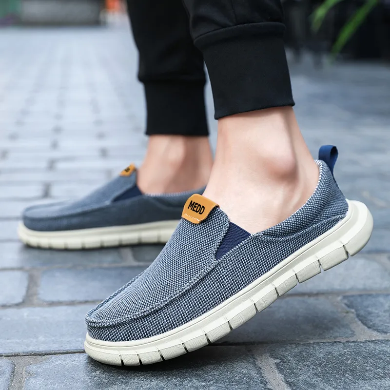 Medd Casual Shoes Men Low Top Gray/Beige/Blue-20