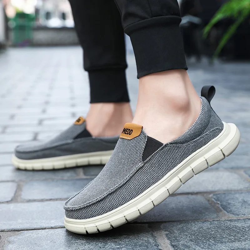 Medd Casual Shoes Men Low Top Gray/Beige/Blue-4