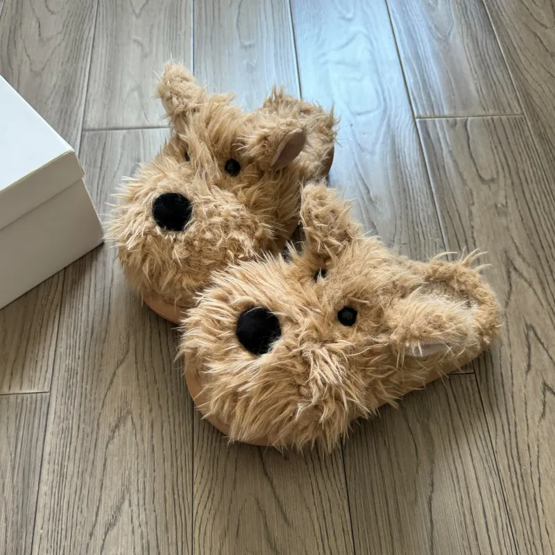 Dream Eater Home Slippers White/Brown-11