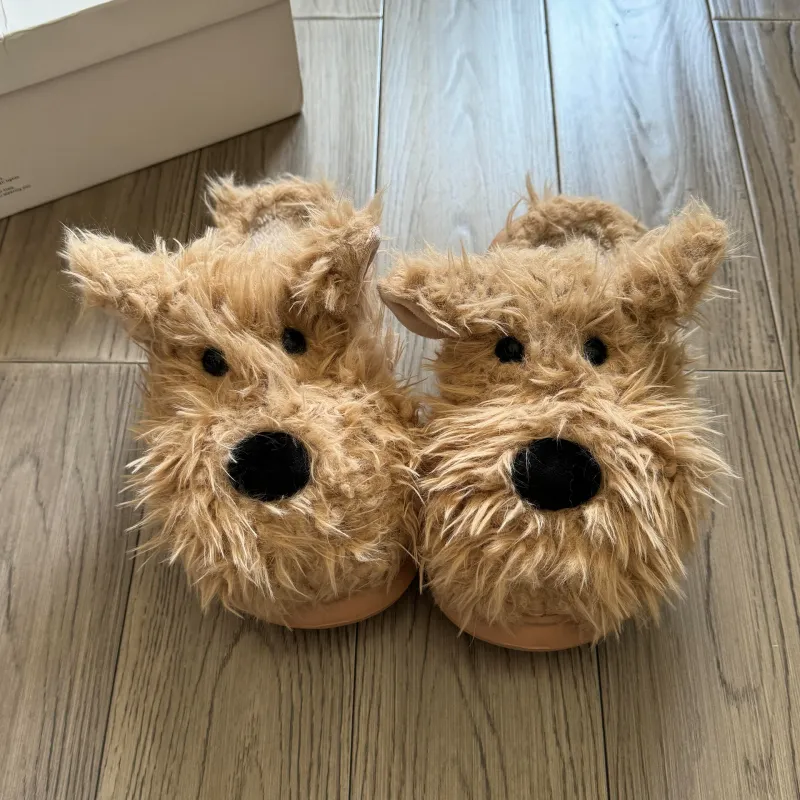 Dream Eater Home Slippers White/Brown-13
