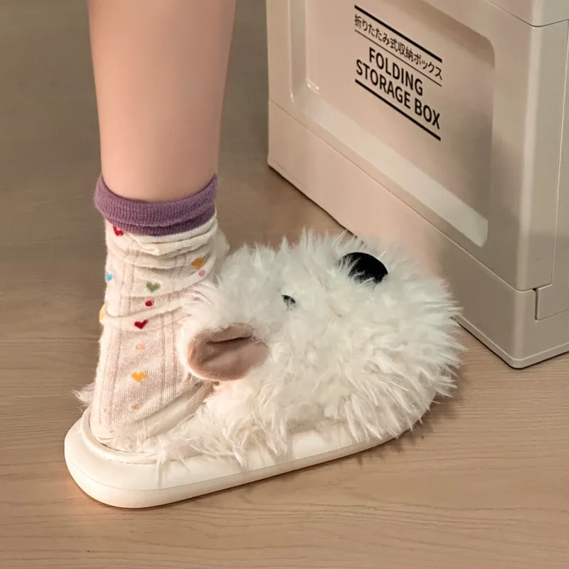 Dream Eater Home Slippers White/Brown-7
