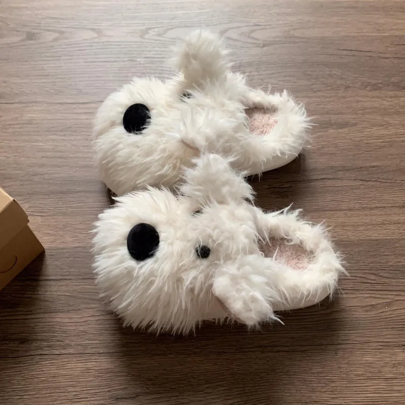 Dream Eater Home Slippers White/Brown-3