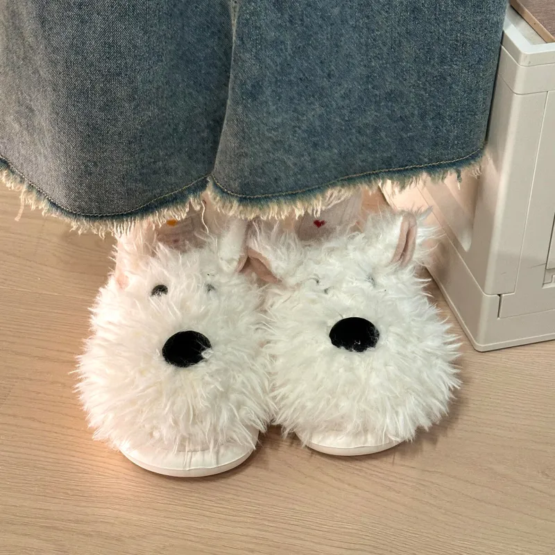 Dream Eater Home Slippers White/Brown-6