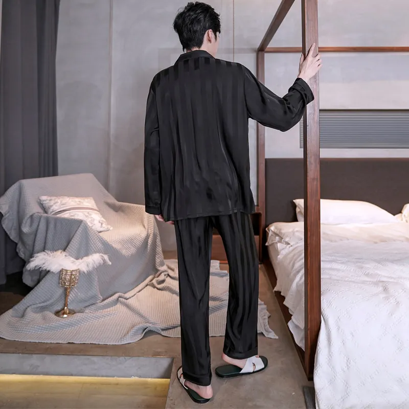 Happy Dreams Pajama Set Men's Black-1