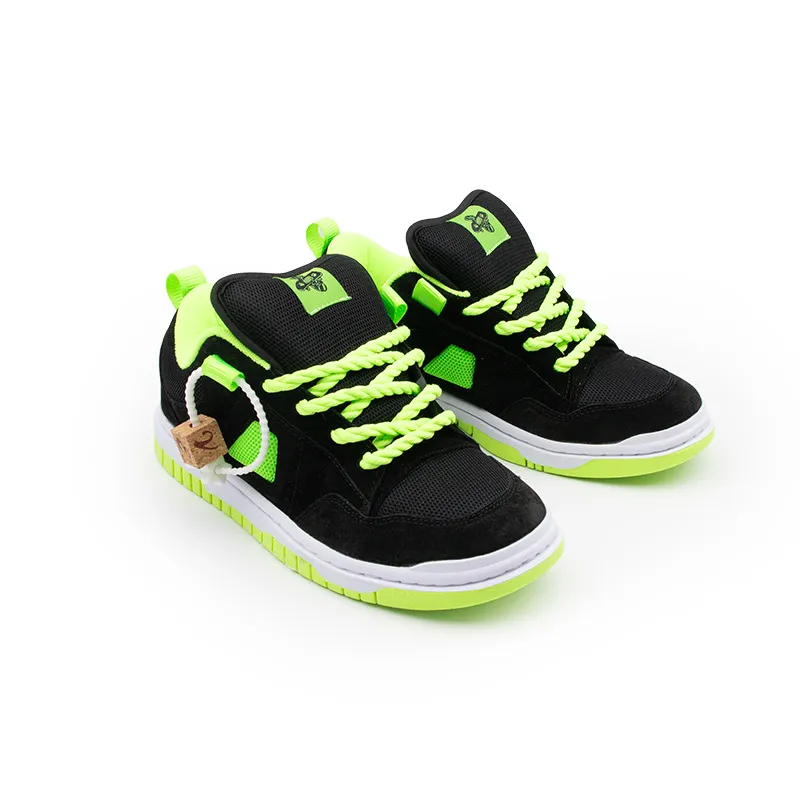 Shionpo Casual Shoes Unisex Low Top Green-2