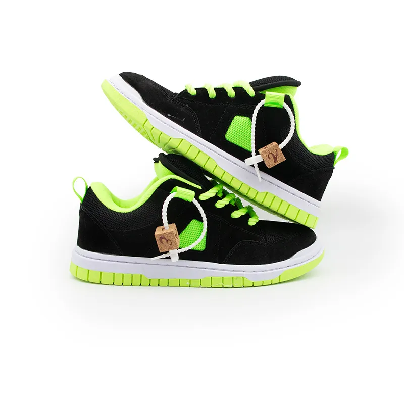 Shionpo Casual Shoes Unisex Low Top Green-3
