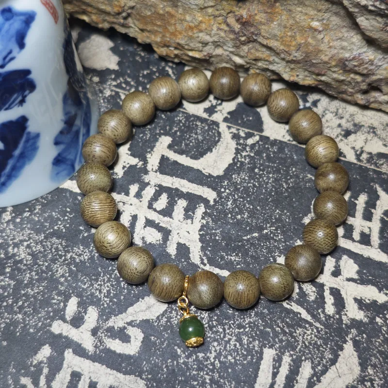 Xian Mu Fang Agarwood Bracelets Unisex Emerald Green-1