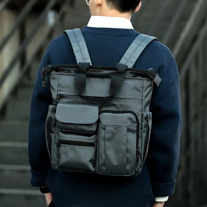 SWISS MILITARY Oxford Men's Teenagers Backpack Men's Gray-3