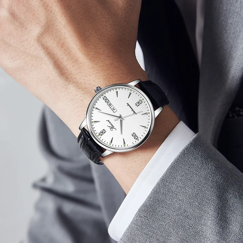 KUERST Automatic Mechanical Movement Watch Men's Watches White Dial-1