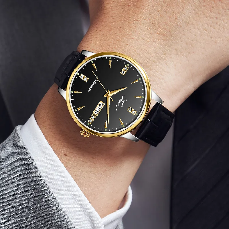 KUERST Automatic Mechanical Movement Watch Men's Watches White Dial-9
