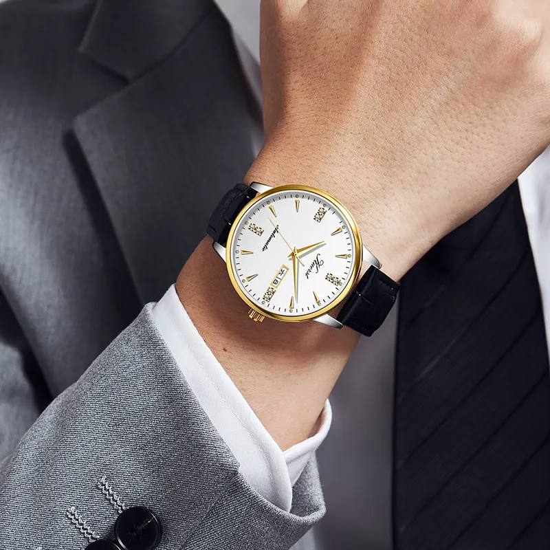 KUERST Automatic Mechanical Movement Watch Men's Watches White Dial-6