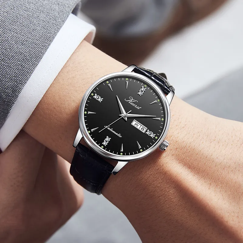 KUERST Automatic Mechanical Movement Watch Men's Watches White Dial-3