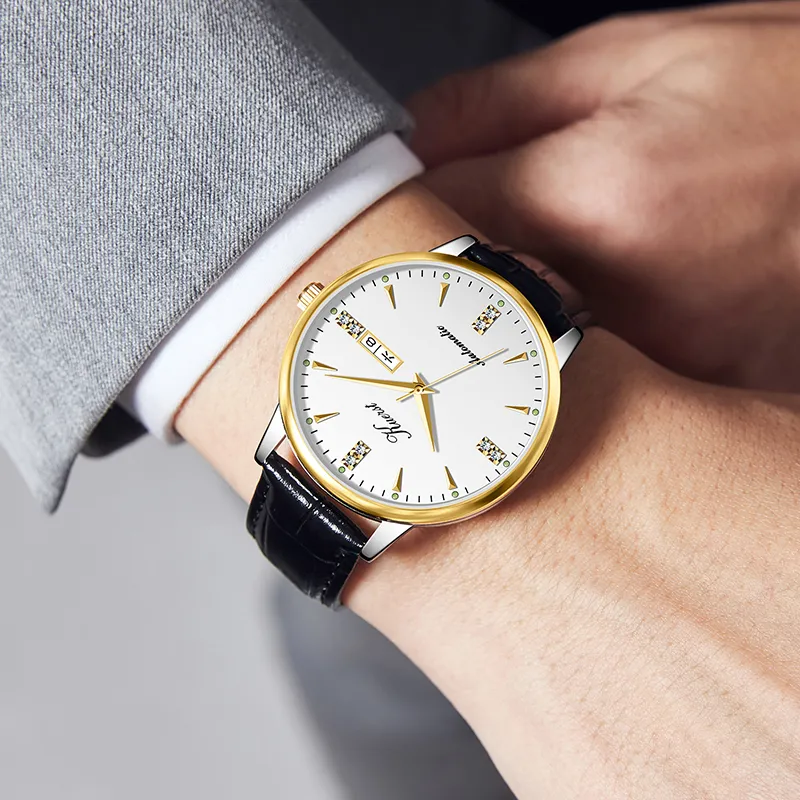 KUERST Automatic Mechanical Movement Watch Men's Watches White Dial-7