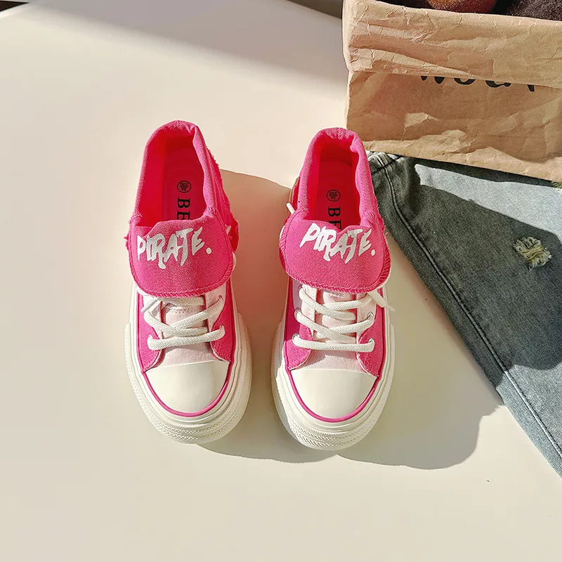 ΛOLUNKΛ High Top Canvas Shoes Women's-15
