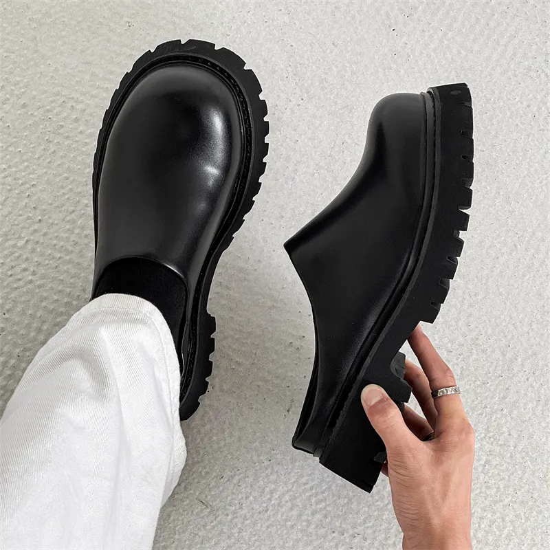 ΛOLUNKΛ Rubber Sole Stitching Abrasion Resistant Slip Resistant Closed Toe Slippers Men's-8