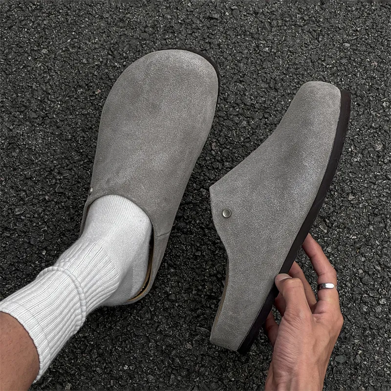ΛOLUNKΛ Closed Toe Slippers Men's-16