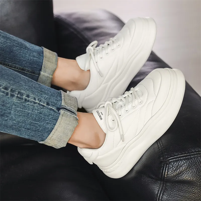 ΛOLUNKΛ Waterproof Cushioning Lightweight Low Top Skateboard Shoes Men's-6
