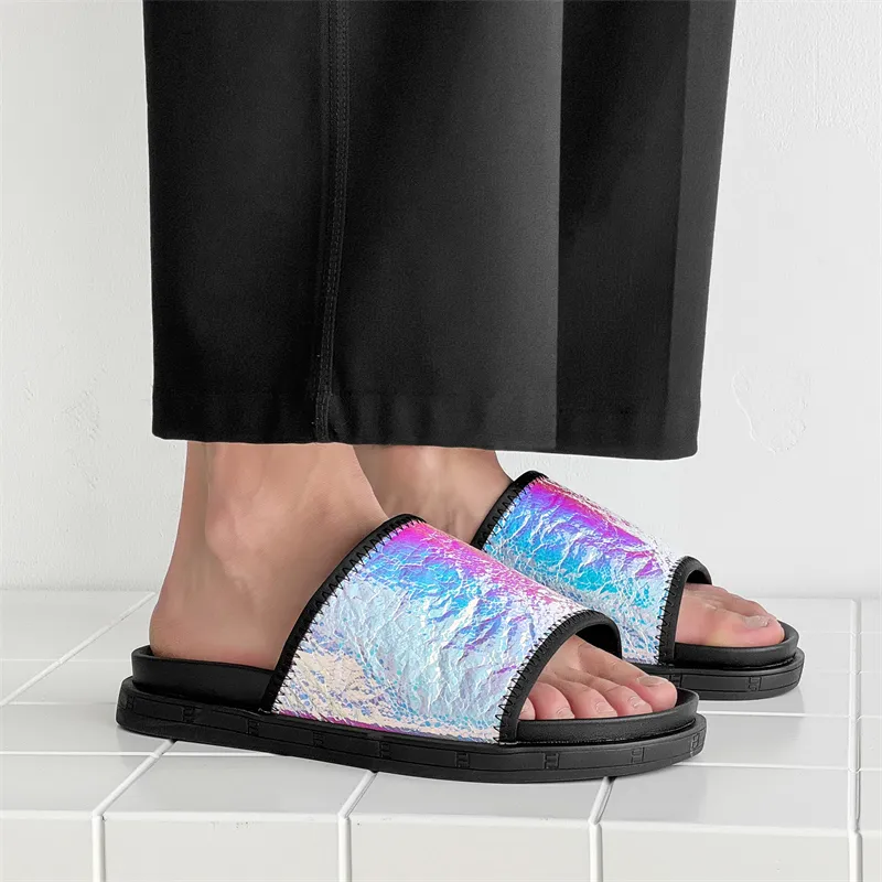 ΛOLUNKΛ Abrasion Resistant Slide Slippers Men's-2