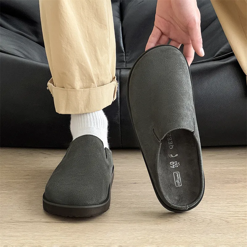 ΛOLUNKΛ Abrasion Resistant Slip Resistant Closed Toe Slippers Unisex-9