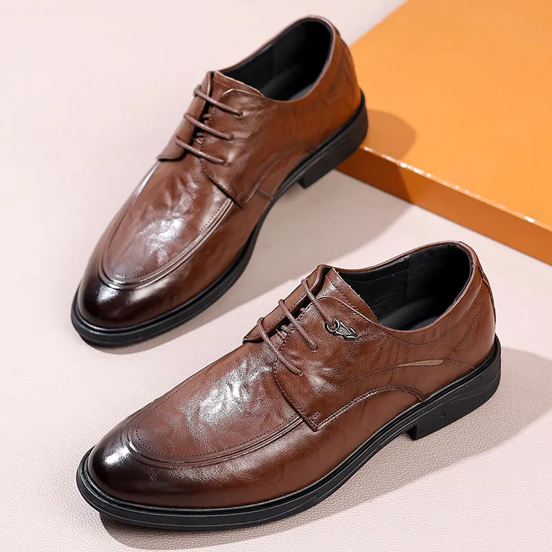 ΛOLUNKΛ Men's Casual Shoes Men Low Top Black/Brown-2