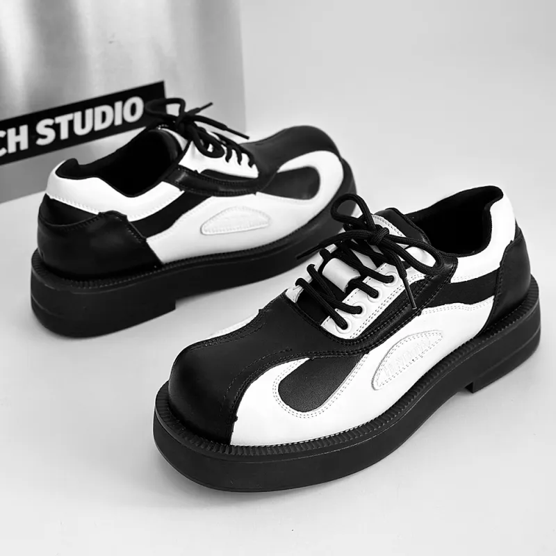 ΛOLUNKΛ Men's Casual Shoes Men Low Top White/Black-3