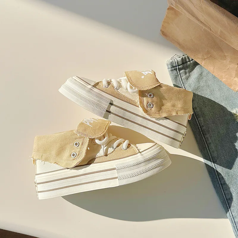 ΛOLUNKΛ High Top Canvas Shoes Women's-6
