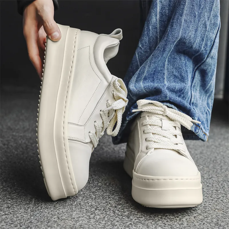 ΛOLUNKΛ Slip Resistant Lightweight Height Increasing Low Top Skateboard Shoes Men's-8