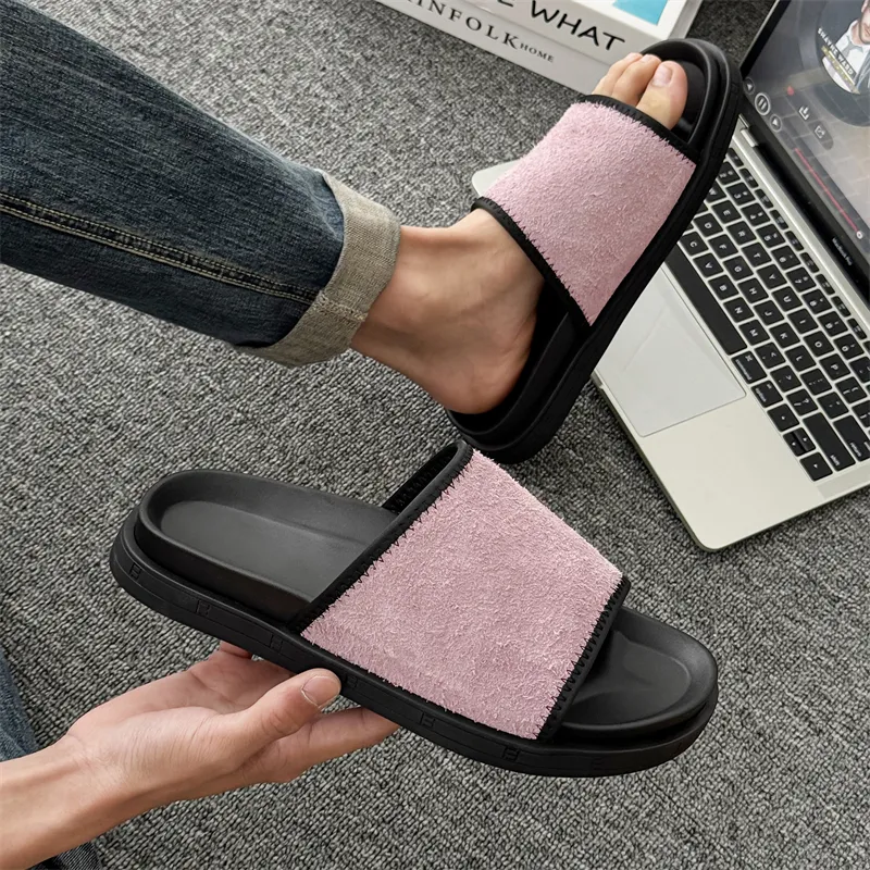 ΛOLUNKΛ Slip Resistant Slide Slippers Men's-22