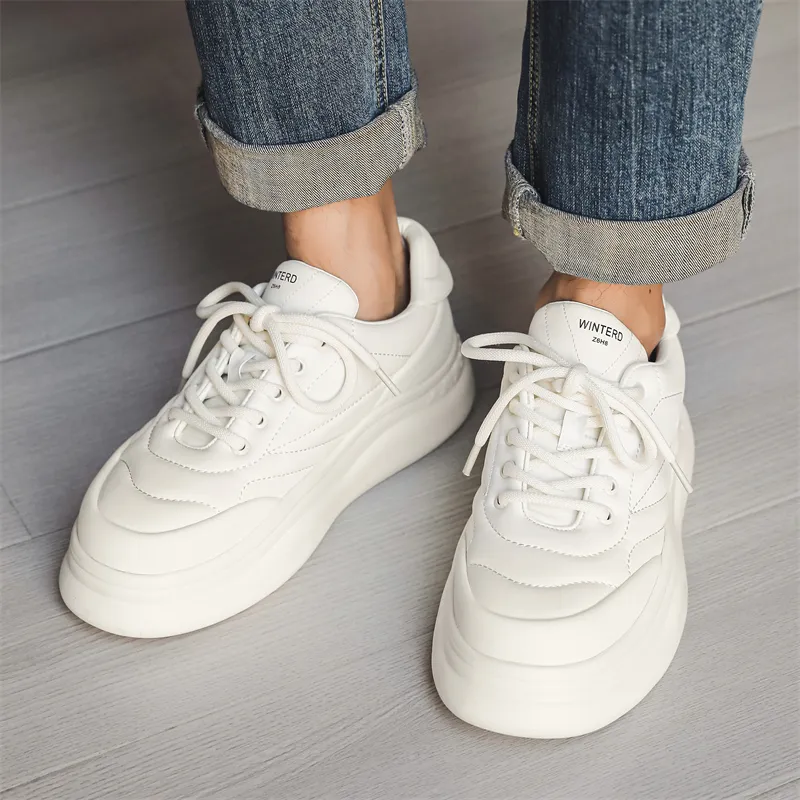 ΛOLUNKΛ Waterproof Cushioning Lightweight Low Top Skateboard Shoes Men's-4