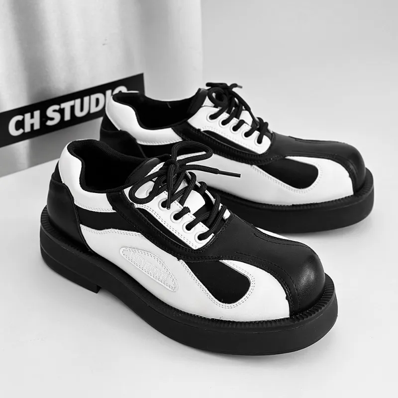 ΛOLUNKΛ Men's Casual Shoes Men Low Top White/Black-2