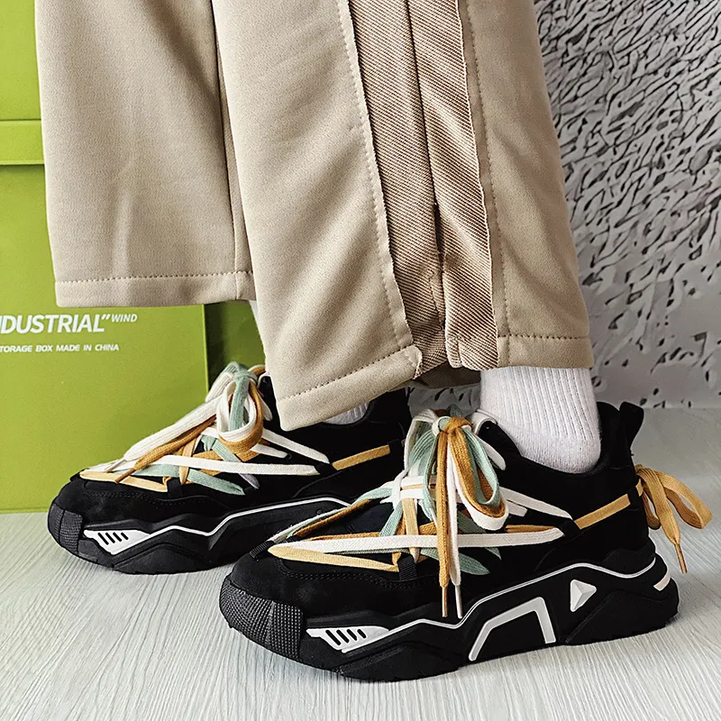 ΛOLUNKΛ Abrasion Resistant Low Top Casual Shoes Men's-1