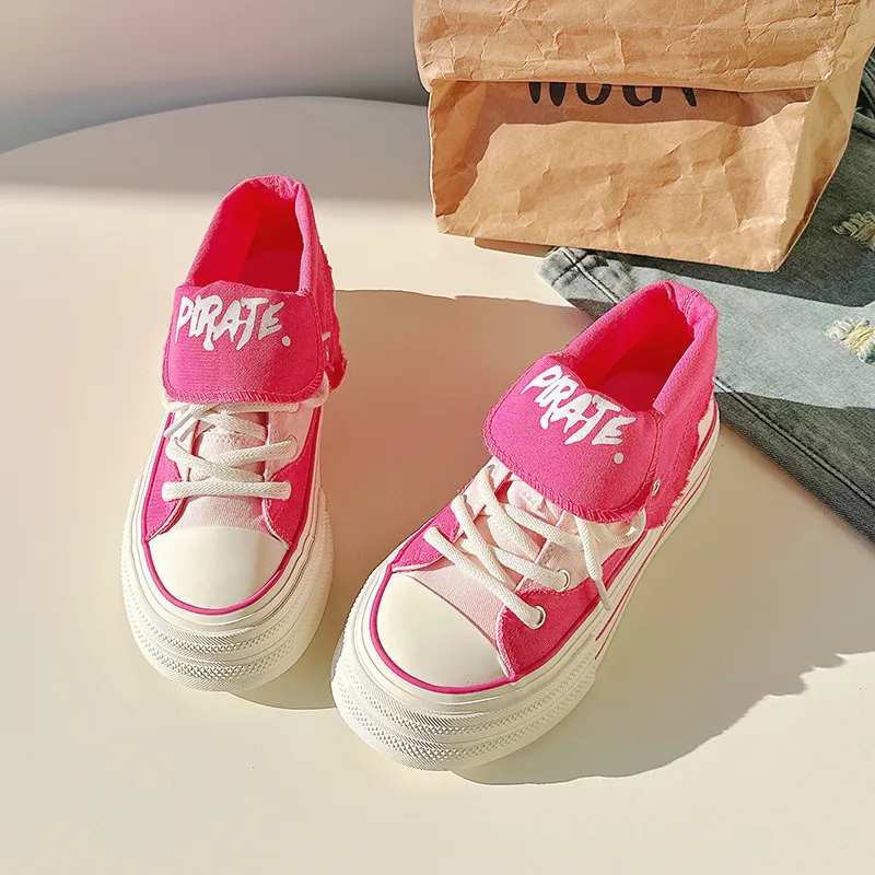 ΛOLUNKΛ High Top Canvas Shoes Women's-12
