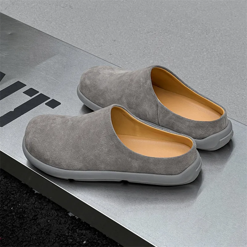 ΛOLUNKΛ Closed Toe Slippers Men's-17