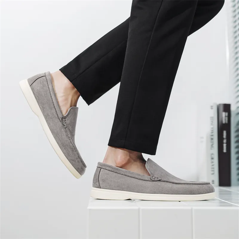ΛOLUNKΛ Men's Casual Shoes Men Low Top Brown/Light Gray/Coffee/Dark Blue-15