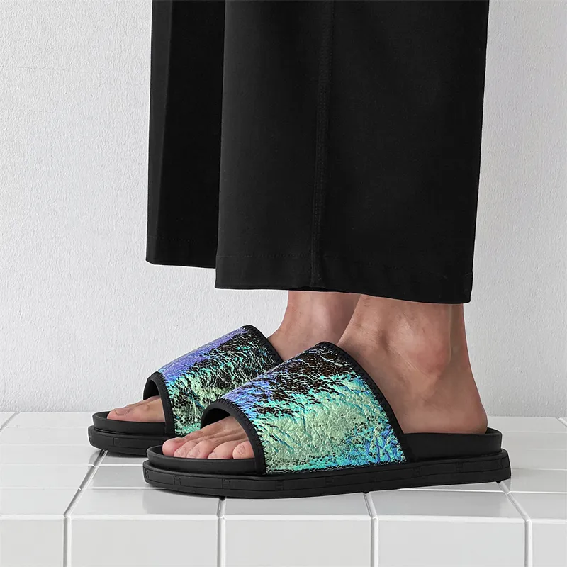 ΛOLUNKΛ Abrasion Resistant Slide Slippers Men's-8