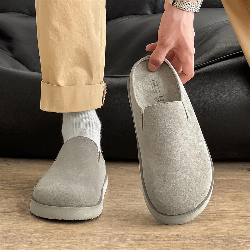 ΛOLUNKΛ Abrasion Resistant Slip Resistant Closed Toe Slippers Unisex-1