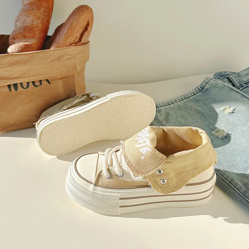 ΛOLUNKΛ High Top Canvas Shoes Women's-9