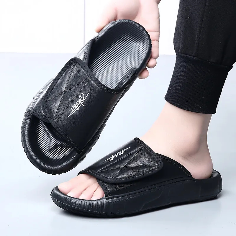 ΛOLUNKΛ Stitching Abrasion Resistant Antibacterial Slide Slippers Men's-8