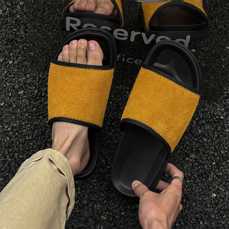 ΛOLUNKΛ Slip Resistant Slide Slippers Men's-10