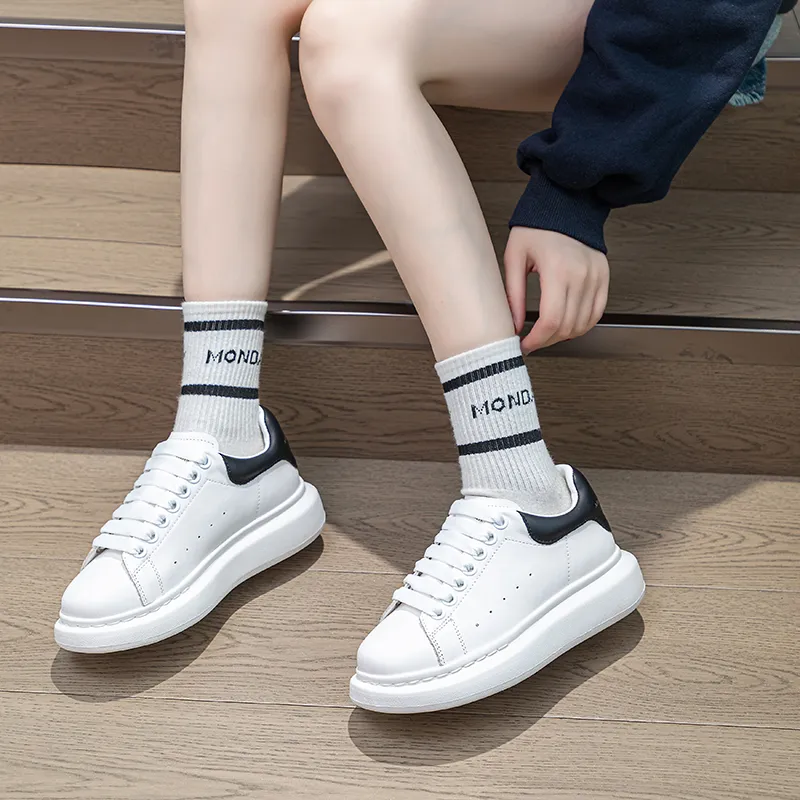 ΛOLUNKΛ Height Increasing Abrasion Resistant Breathable Slip Resistant Low Top Skateboard Shoes Unisex-2